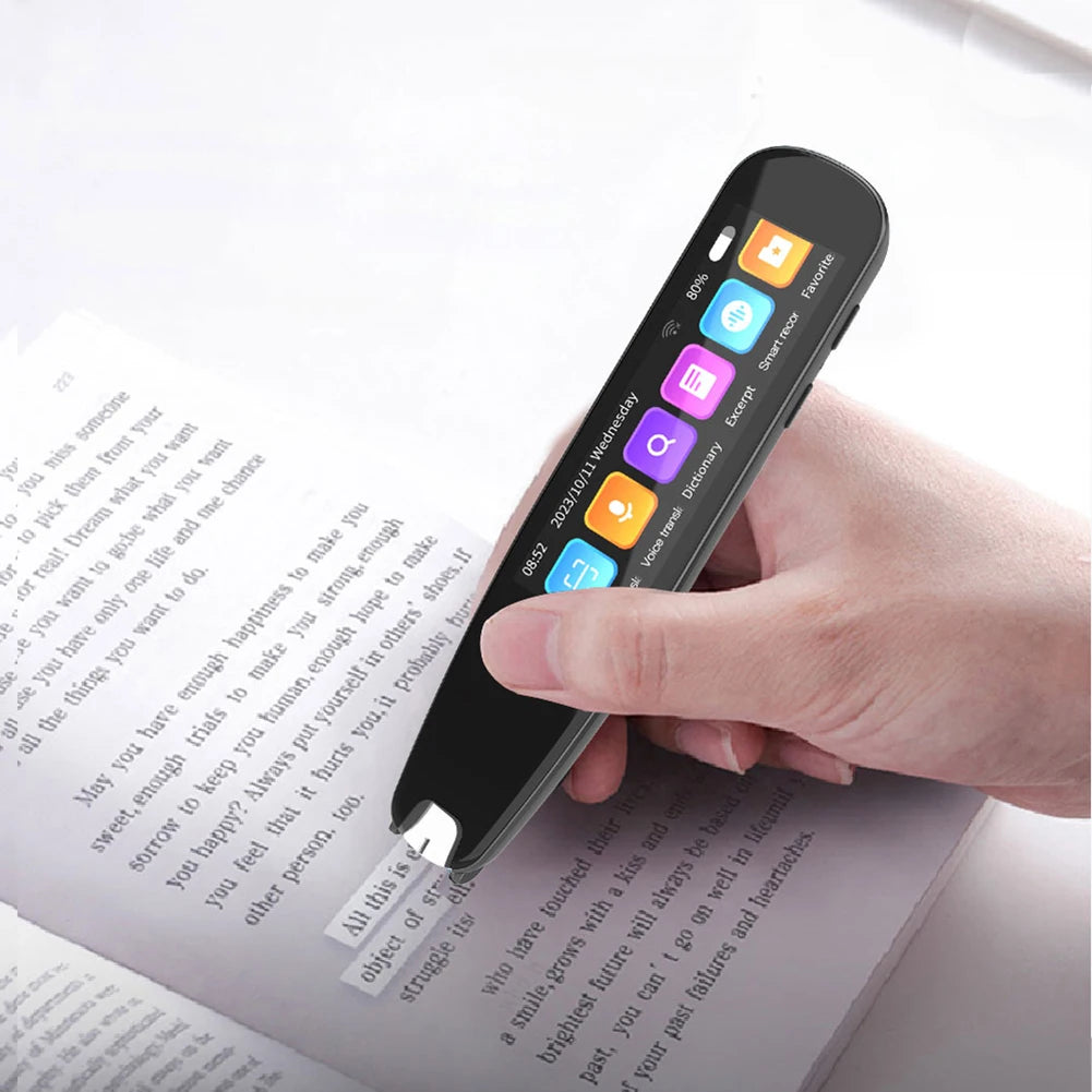 S6 Pro Smart Voice Translator Pen - Effortlessly Communicate in 134 Languages with Multifunctional Scan Reader for Home and Office