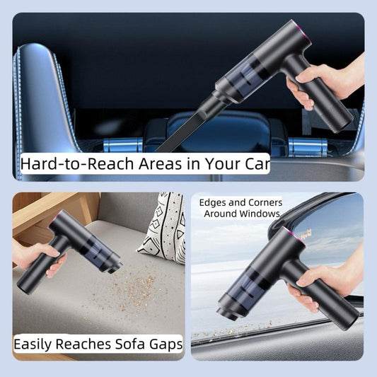 Handheld Car Vacuum Cleaner, 19000Pa Vacuum Cleaner and Air Gun, High-Power Wireless Handheld Car Vacuum Cleaner, Suitable for Cars, Homes, Offices, and Pets.