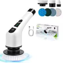 Revolutionize Your Cleaning Routine with the Powerful Cordless Electric Spin Scrubber - 8 Brush Heads for Effortless Cleaning of Floors, Tiles, and More!
