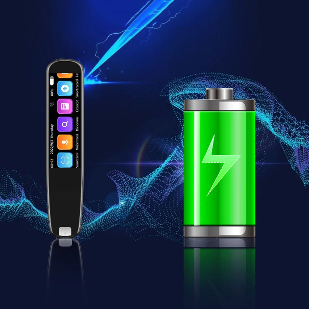 S6 Pro Smart Voice Translator Pen - Effortlessly Communicate in 134 Languages with Multifunctional Scan Reader for Home and Office